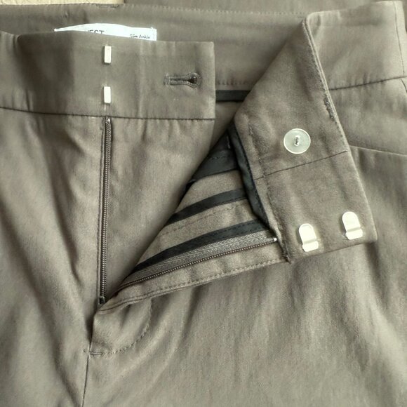 Nine West Dark Gray Slim Ankle Cotton Blend Stretchy Size 6 - Picture 5 of 8